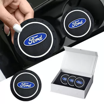 Non-Slip Ford Cup Holder Coaster for Mustang/Focus/Ranger