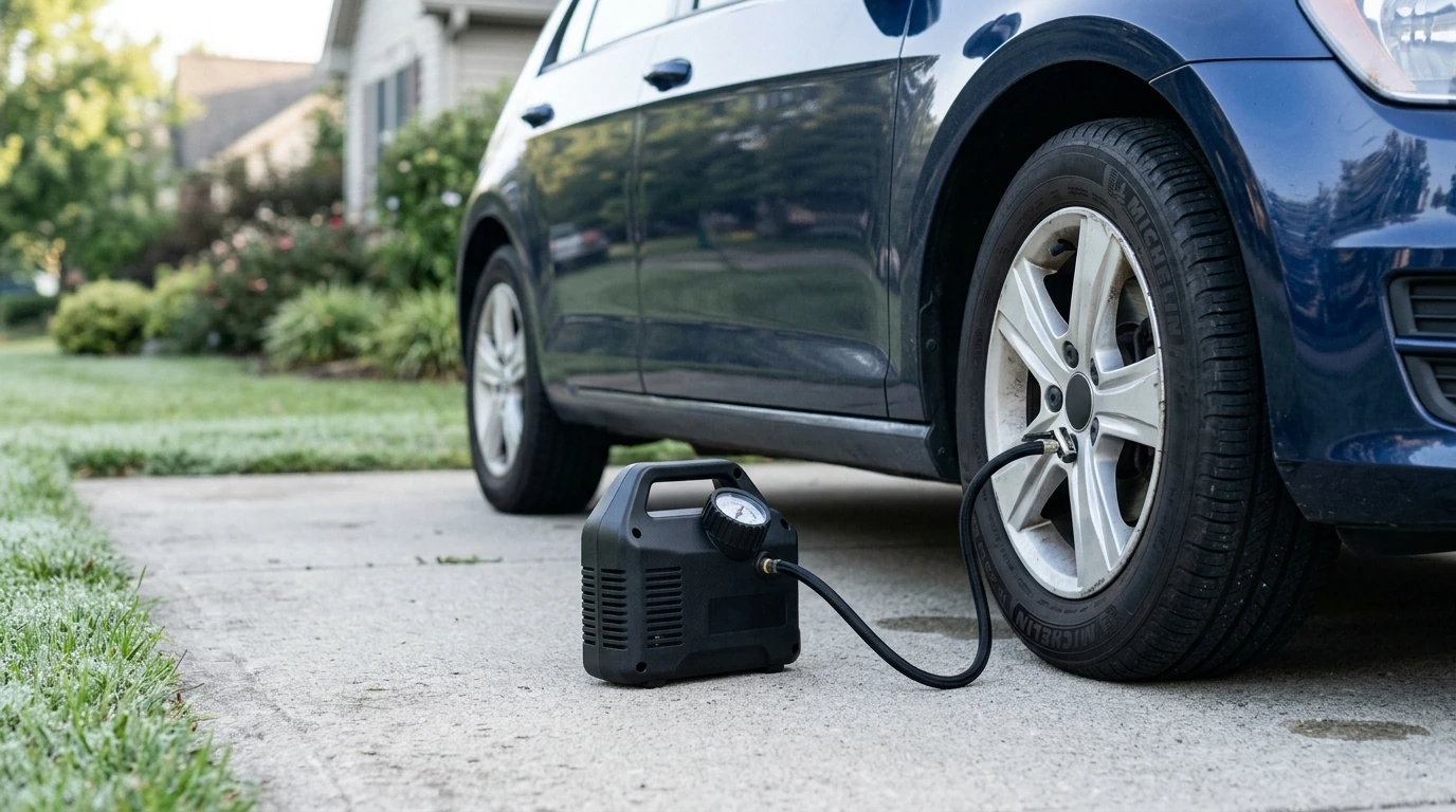 Portable Tire Inflator for Toyota, Ford & BMW: Easy PSI